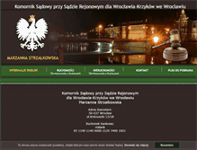 Tablet Screenshot of komornik-strzalkowska.pl